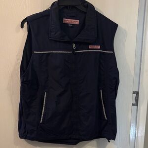 Vineyard Vines Dark Blue Vest with Gray Accents
